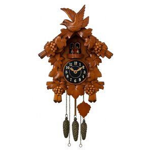 Wall Mounted Cuckoo Clock Kaiser Quartz Squirrel Maple Leaf German Design Musica